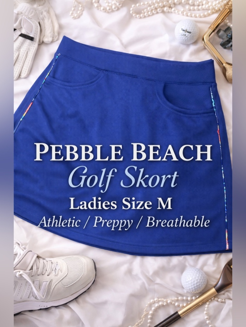 💙 Pebble Beach Performance Golf Skort – Size Medium
